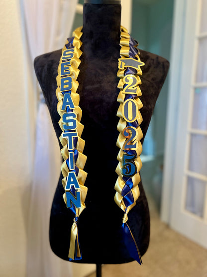 GRADUATION RIBBON LEI