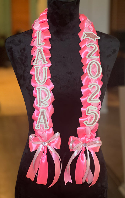GRADUATION RIBBON LEI